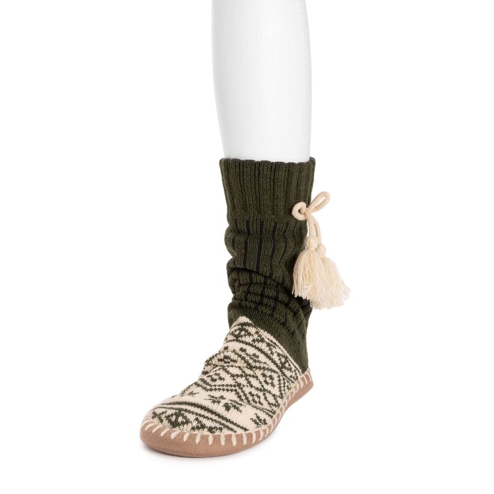 MUK LUKS 50th Anniversary Kids Slipper Socks - Med (11-13)